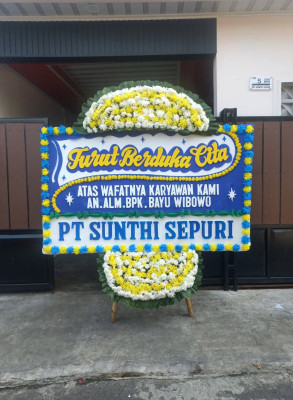 Papan Bunga Duka di Mintaragen